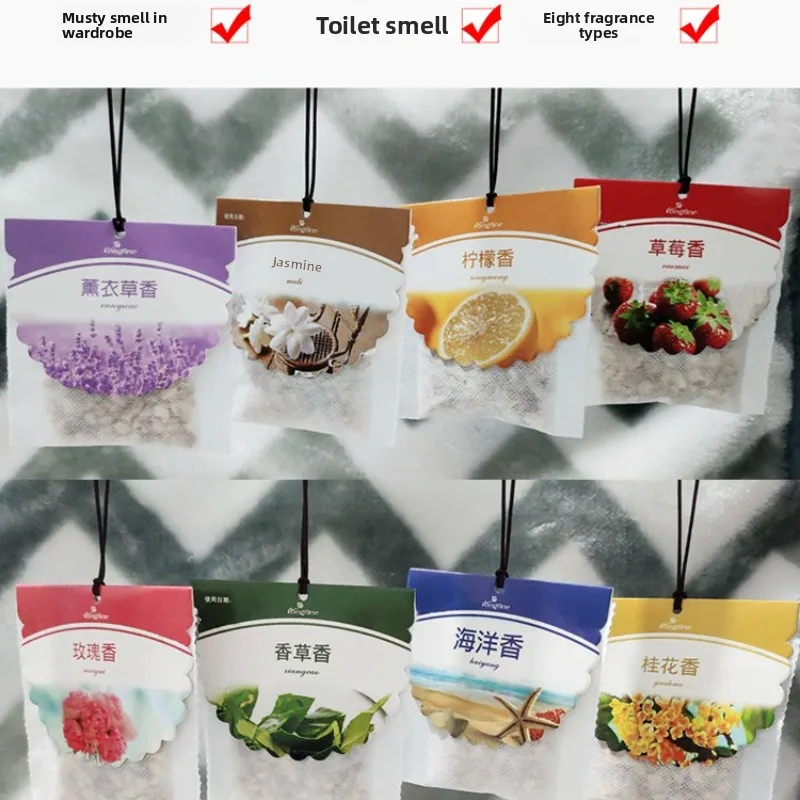 Hangable Fragrance Wardrobe Sachet Sachet Wardrobe Anti-mildew Insect-proof and Deodorant Aromatherapy Bag  Hook