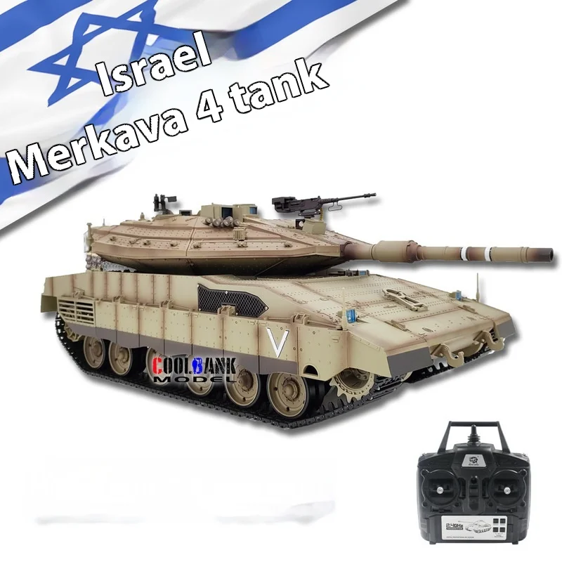 Henglong nuevo tanque de batalla principal Merkava grande adulto Control remoto modelo militar eléctrico niño coche de juguete regalo de cumpleaños para niños