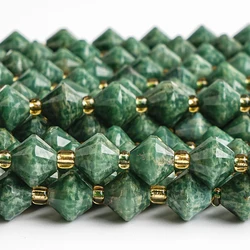 8mm Natural Gemstone Beads Micro-Faceted African Transvaal Jade Beads Green For Making Jewelry Diy Bracelet Necklace 15''