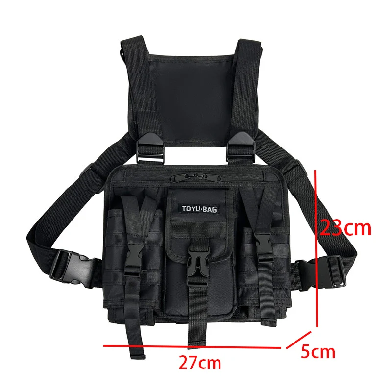 Тактическая нагрудная сумка в стиле хип-хоп, уличная одежда, жилет, сумка унисекс, нагрудная сумка, регулируемые сумки Fiskoracic, мужской спортивный жилет на открытом воздухе, рюкзак