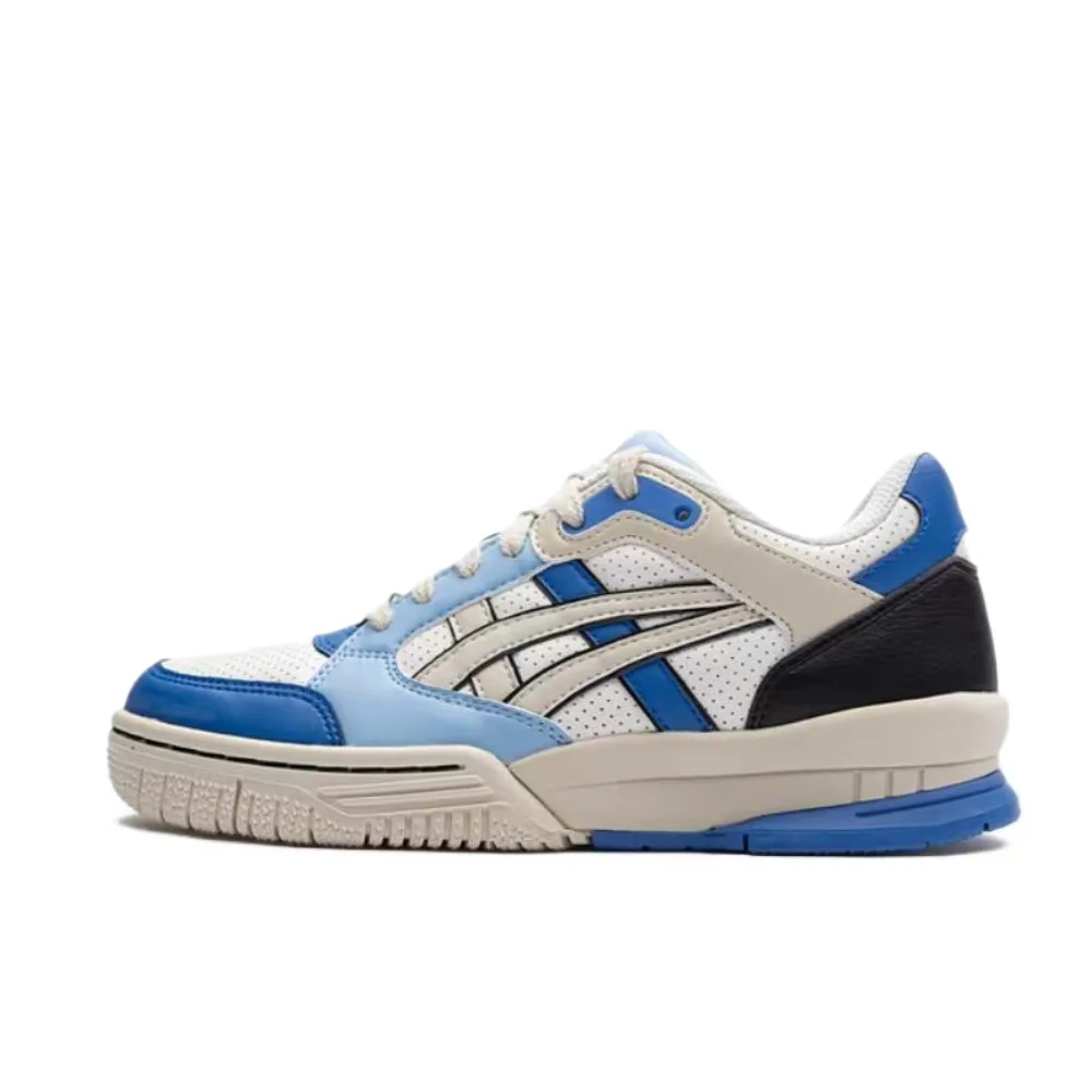 ASICS Gel-Spotlyte Unisex Blue/White Low-Top Cushioned Basketball Shoes–Versatile Comfort & Durable Synthetic Upper 1204A127-103