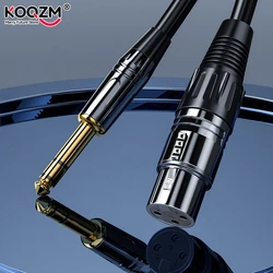 Microphone Cable XLR 3-Pin To Jack 6.5mm Mic Lead Aux Cord TRS 6.35 mm/6.5 Mm Male To XLR Female Cord For AMP Pro Audio 1m-3m