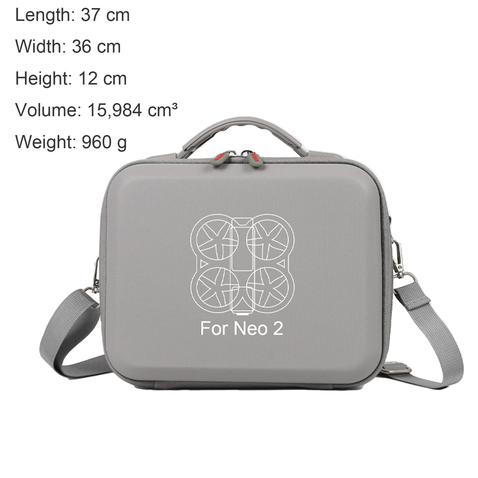 ZuruKin Dji Neo 2 Motion Control Kit Pu Gray Hard Shell Carrying Case For N3 Goggles Drone Accessories