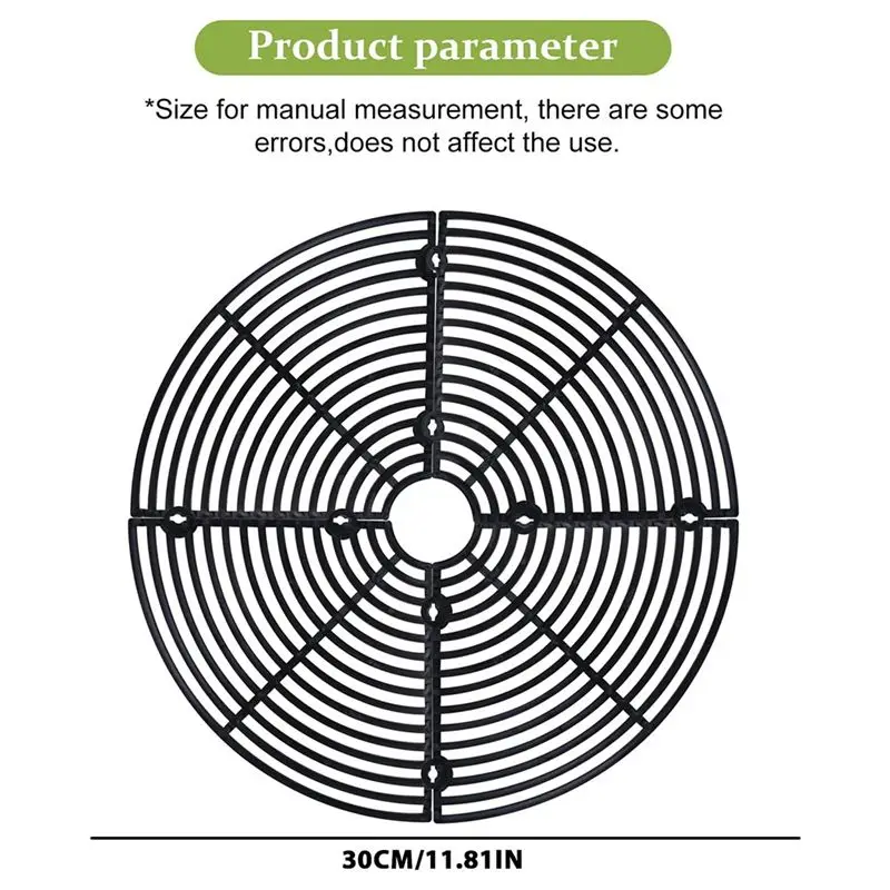 AC88-4 Pieces Flower Pot Grid, 30 Cm Flower Pot Grid, Flower Pot Cover Plant Protection, Plant Protection Net