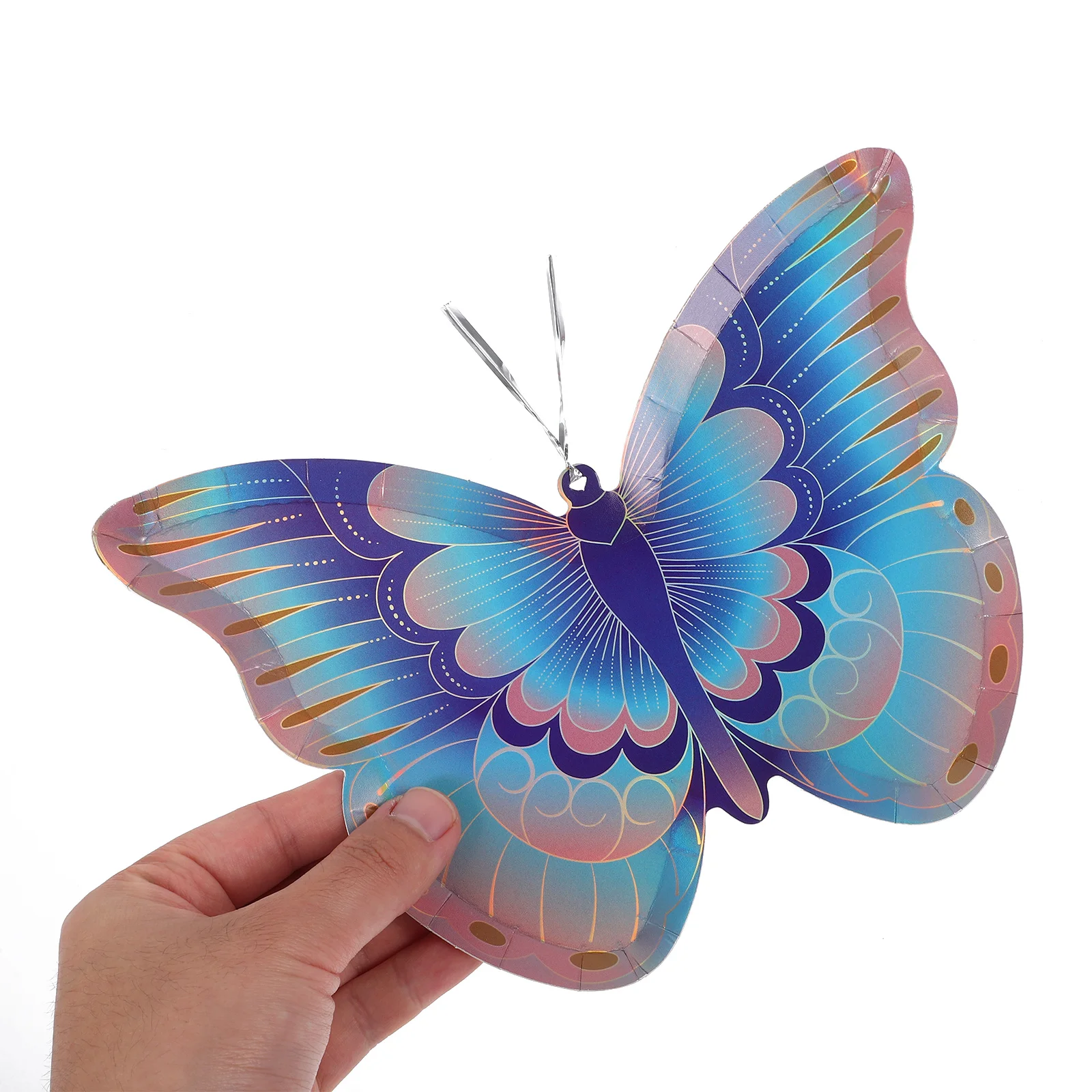 

24pcs Butterfly Shaped Disposable Colorful Paper Plates For Party Picnic Birthday Fine Material Stackable Lightweight Food