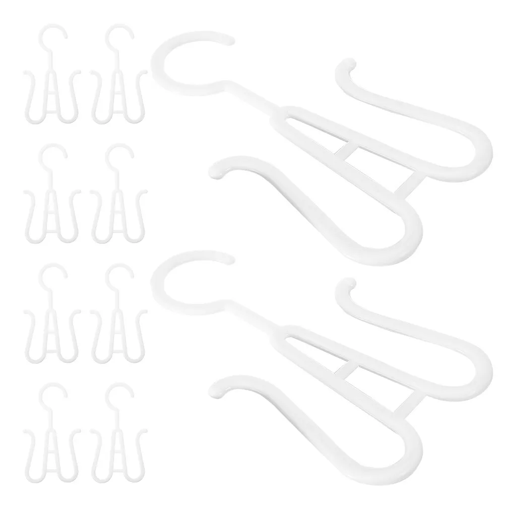 

Набор из 20 пластиковых подвесных органайзеров для обуви с большими крючками: многофункциональный экономитель пространства для шкафа, для тапочек, кроссовок, каблуков