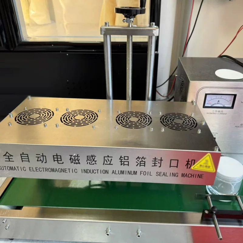 Continuous Band Sealer Vertical Automatic Continuous Sealing Machine with Digital Temperature Control for Bag Film