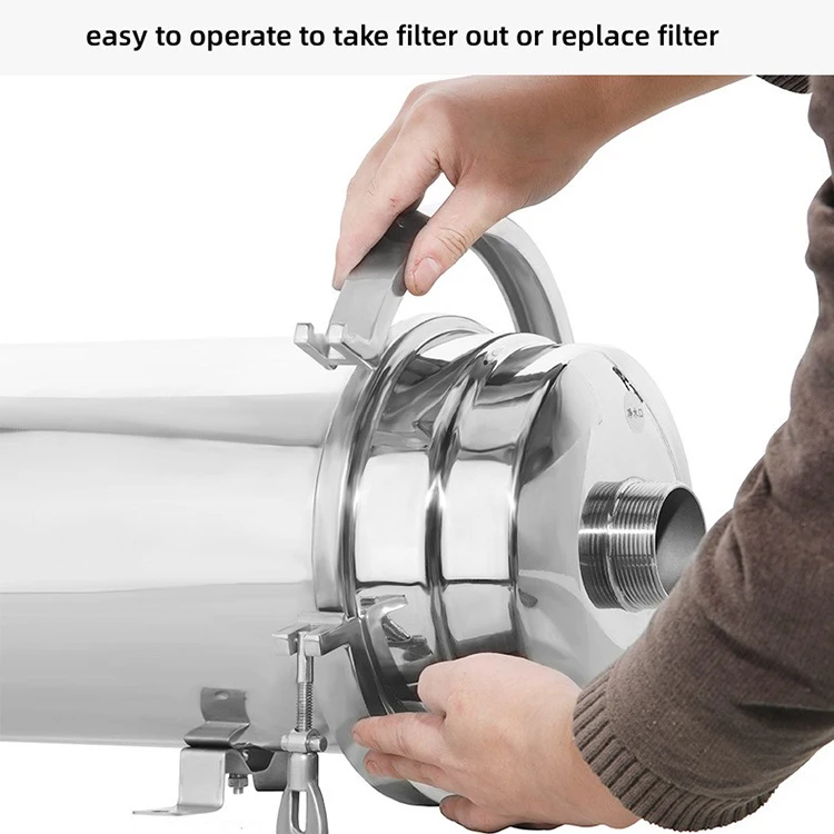 8000l/h High Flow Stainless Steel Ultra Filtration Membrane Water Purifier Whole House Re Washable Pvdf Uf Membrane Water Filter