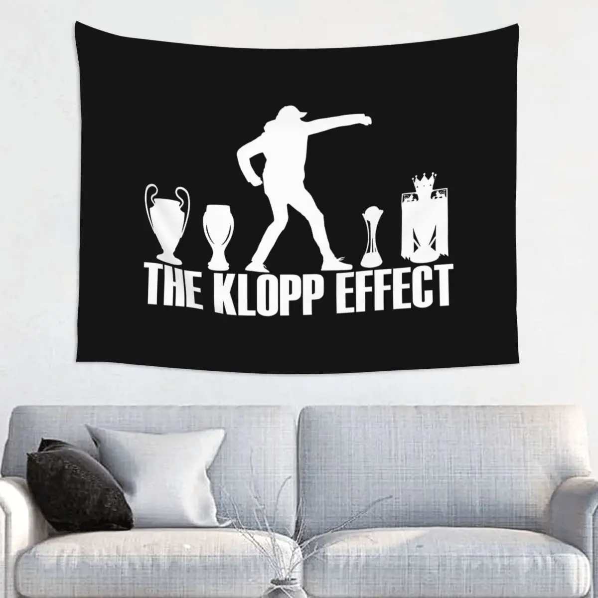 Jurgen Klopp Effect Tapestry Wall Hanging Hippie Polyester Wall Tapestry INS Wall Blanket Wall Decor Wall Cloth