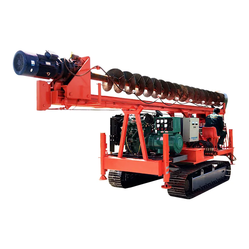 Solar PV Plant Ground Screw Driving Pile Driver Crawler Solar Pile Driver Machine Low Price