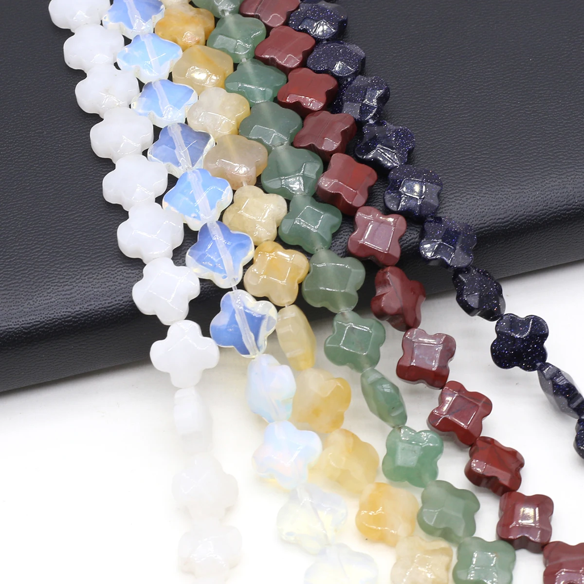 

Healing Crystal Beads Natural Stone Faceted Pink Quartz Opal Amethyst Loose Spacer Bead for Jewelry Making DIY Necklace Bracelet