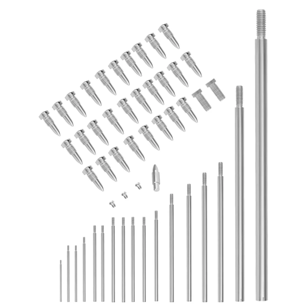 

1Set Bass Saxophone Repair Kit Durable Threaded Rods Screws Tapered Nail Instrument Parts Replacement Saxophone Threaded Rods
