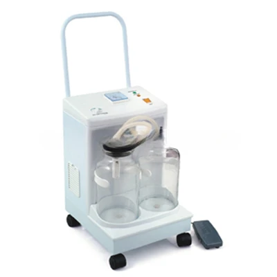 LH23D Advanced Hospital Use Automatic Electric Aspirator Medical Double Bottle Suction Apparatus Trolley with Castors