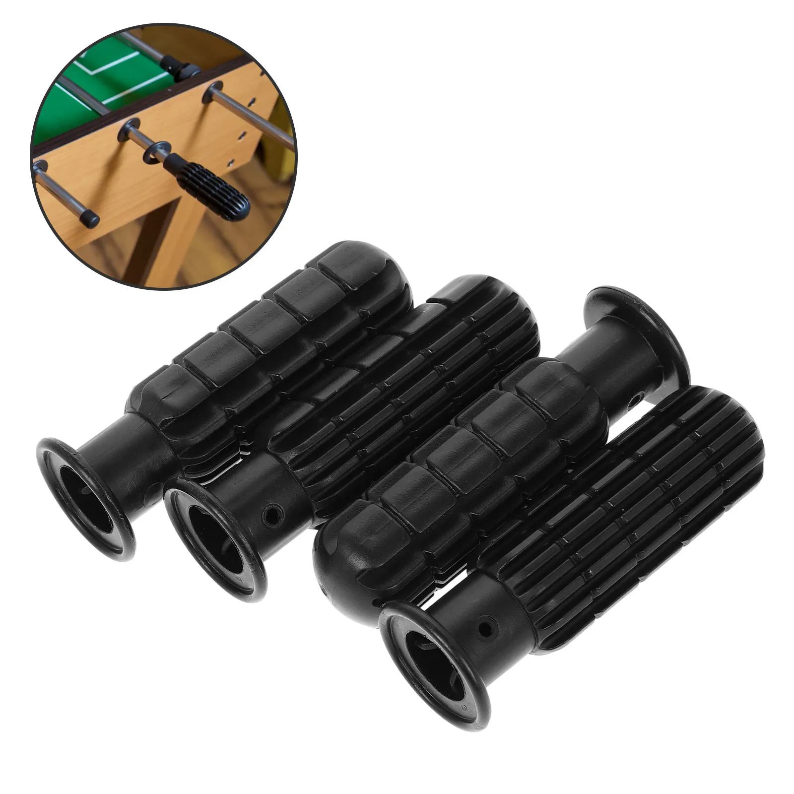 

4Pcs Professional Foosball Handles Table Soccer Machine Replacement Parts Wear-Resistant Sturdy Nonskid Grip Convenient