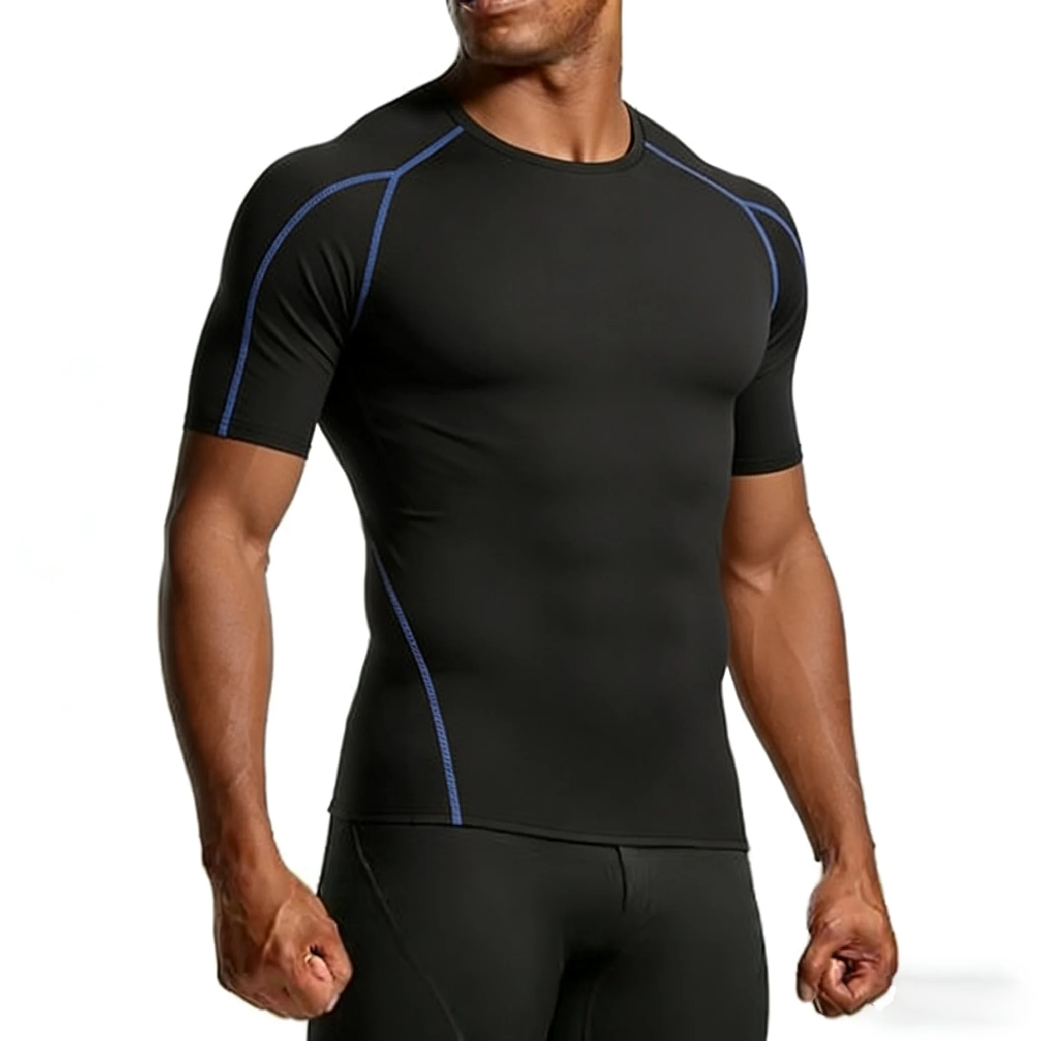 2026 Running T-shirt Men Summer Sportswear Quick Dry Sport Tops Tee Training Clothing Compression Tshirt Gym Sport T Shirt Men