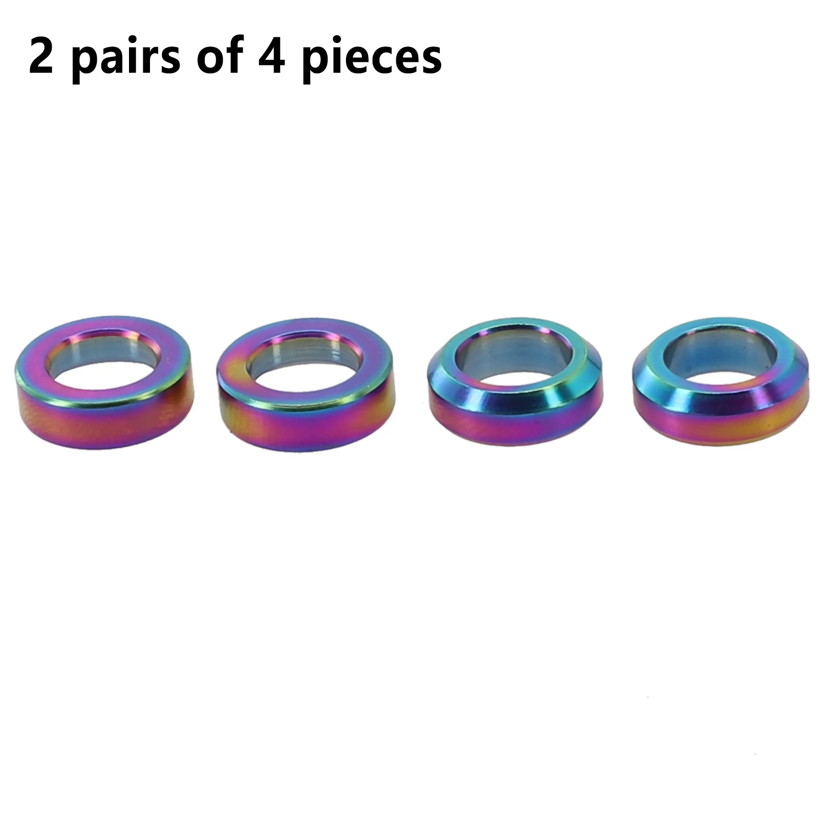 Bike Disc Brake Caliper Gasket Set CNC Processed Concave and Convex Washers M6x5 5 for Optimal Height Adjustment