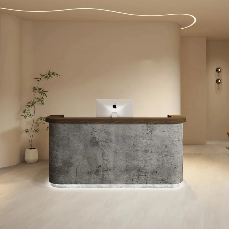 

Hotels Logo Beauty Reception Desks Counter Display Computer White Reception Desks Modern Luxury Empfang Theke Office Furniture