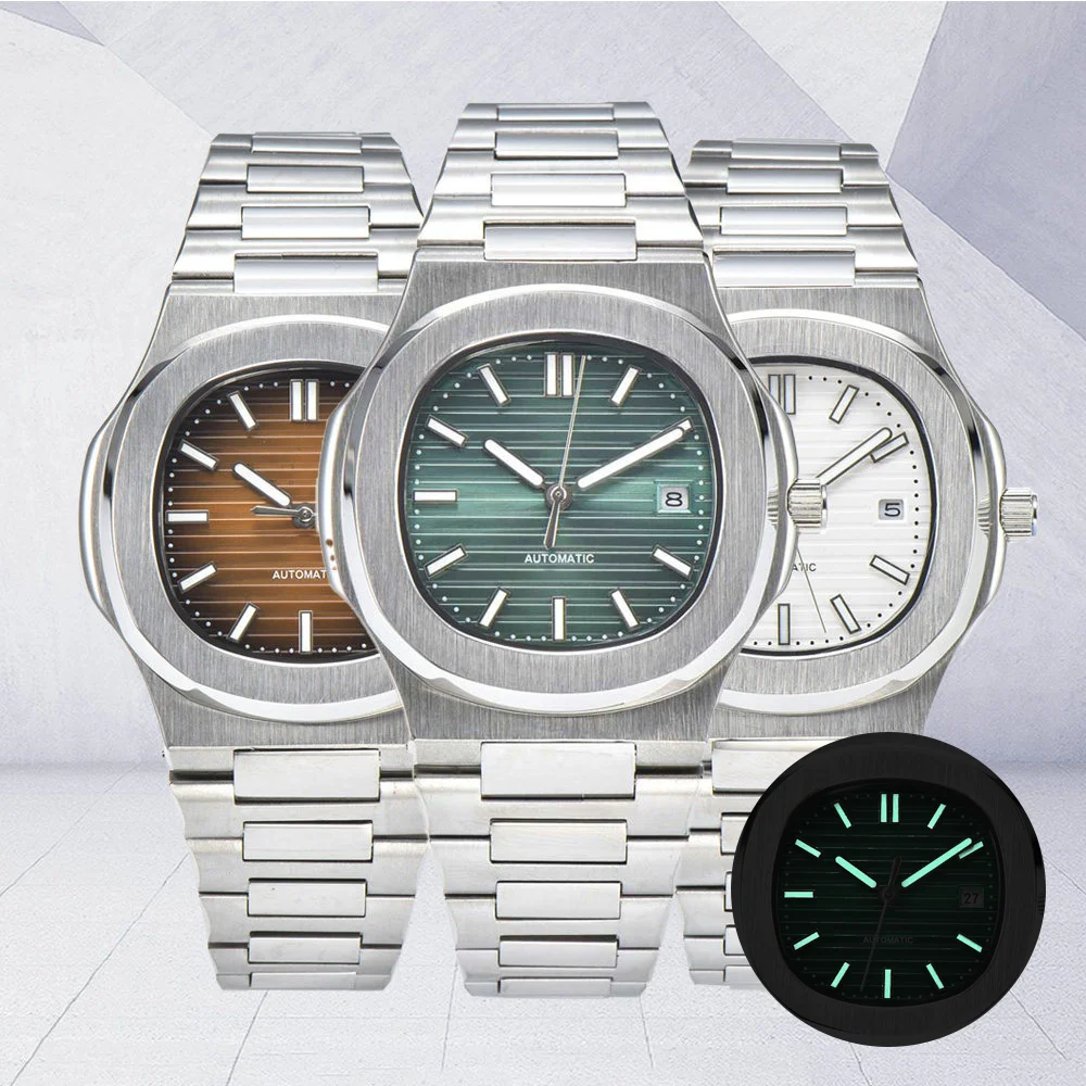 Hot Sale 40mm Miyota 8215 Men's Automatic Watch, Sapphire Crystal Luminous Screw-down Crown 50M Waterproof, Gift Watch