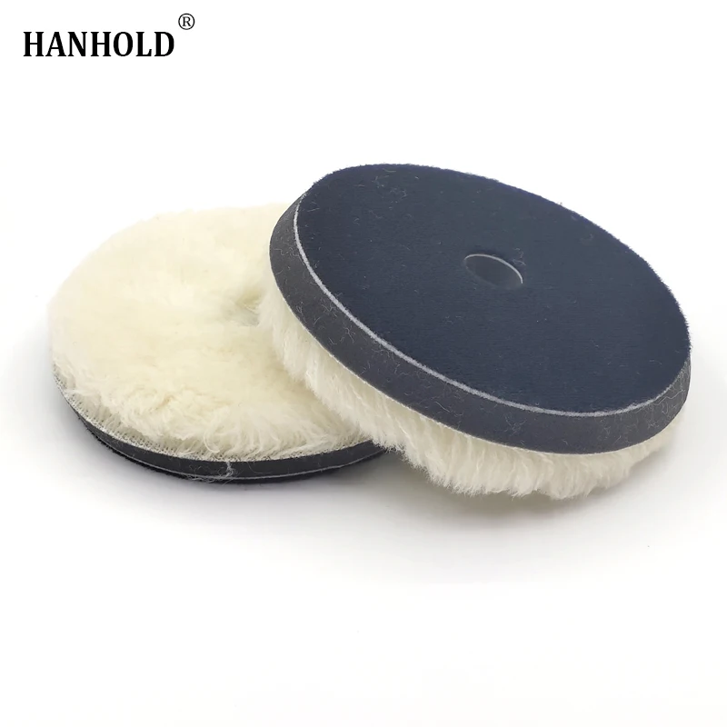 6'' Buffing Pads Wool Polishing Pad for Polisher Machine Waxing Polishing Buffing Car Polishing Pads for Car Paint Care Polisher