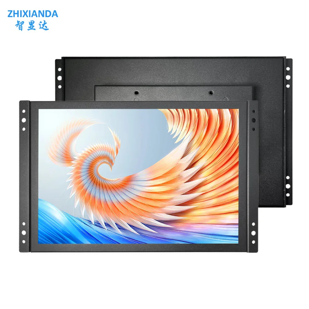 Widescreen 10.5 inch 1920*1280 LCD Non/Capacitive Touch Screen Display Open Frame Monitor for Industrial with HD/VGA/USB Input