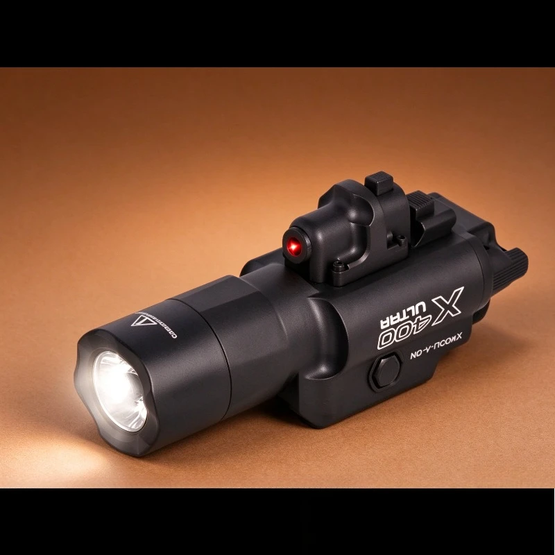 X300U-A Small Size Rail Flashlight High Bright LED Hand Light Two Color Options Outdoor Night Walking Travel Lighting Supply
