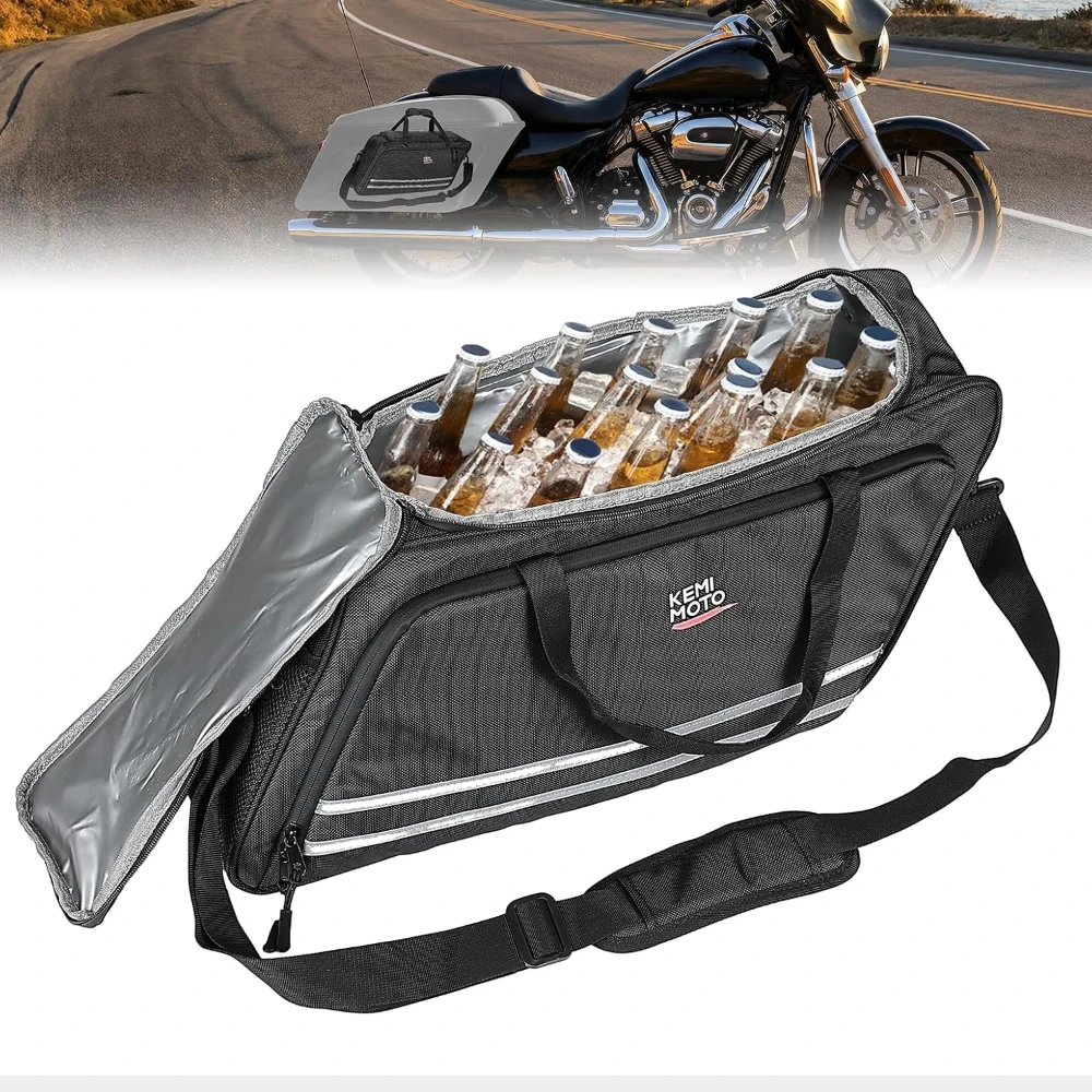 Motorcycle Saddlebags Cooler Bag Leakproof Insulated 7.5H Hot Cold for Street Glide Road Glide Road King Camping Picnic Travel