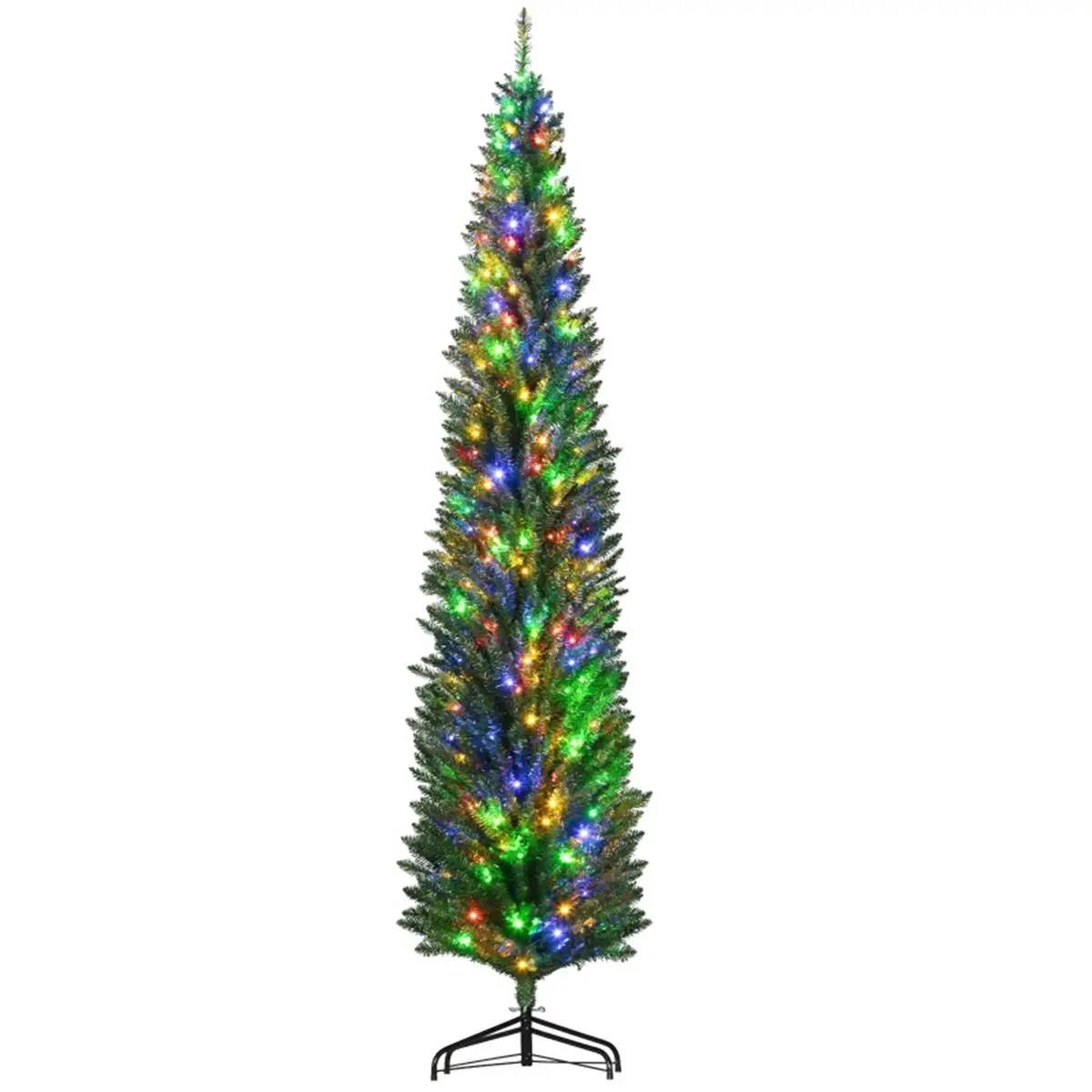 8ft Green Christmas Trees - Perfect Holiday Decor for Indoor & Outdoor Festivities