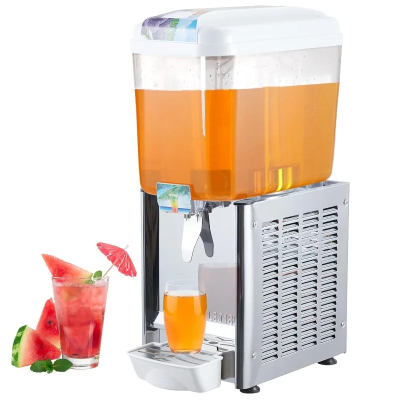 Tools.Commercial Beverage Dispenser,  Tanks 4.75 Gallon 18L Commercial Juice Dispenser, 18 Liter Per Tank