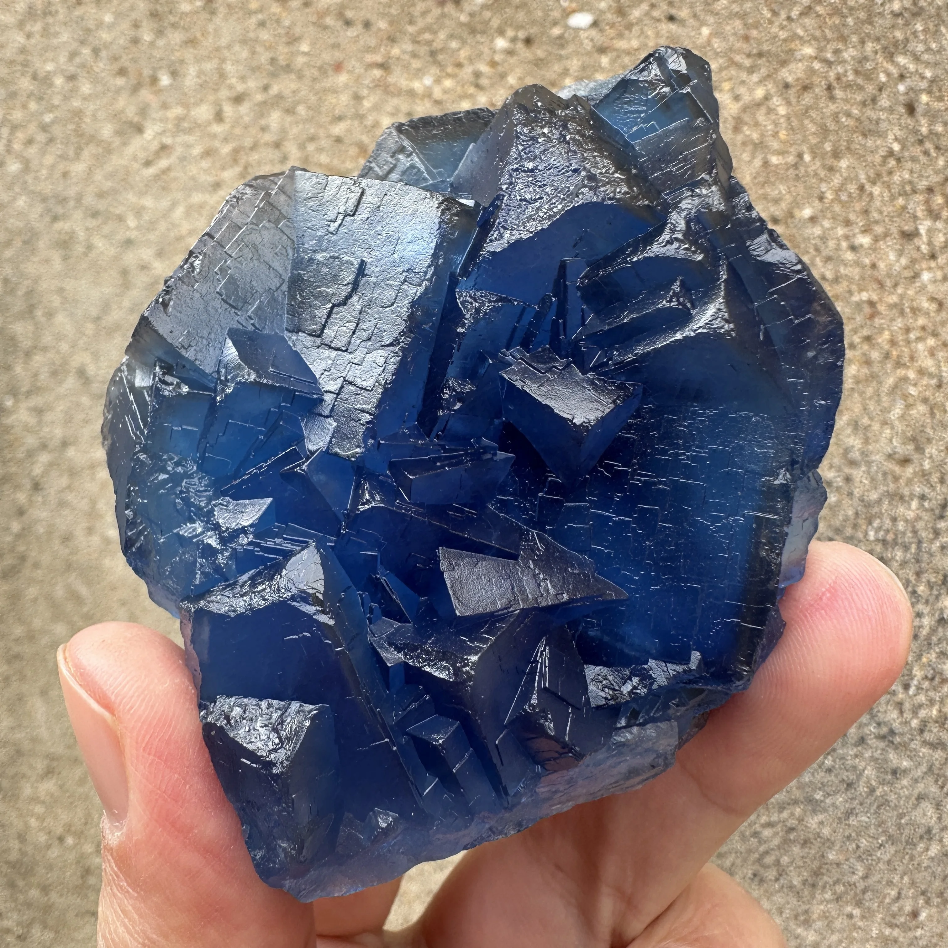 Natural Pakistani Blue Fluorite Specimen (Fluorescent Effect Red) Rough Mineral Crystal Quartz Healing Stone Home Decor