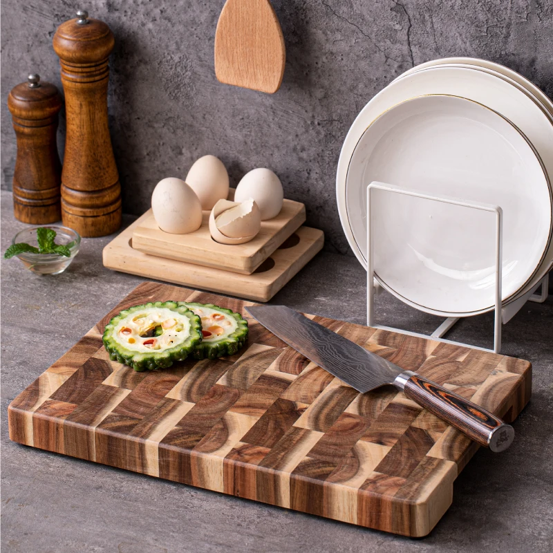 

Large Cutting Board Double-sided Using Premium Acacia Wood Splicing Chopping Board