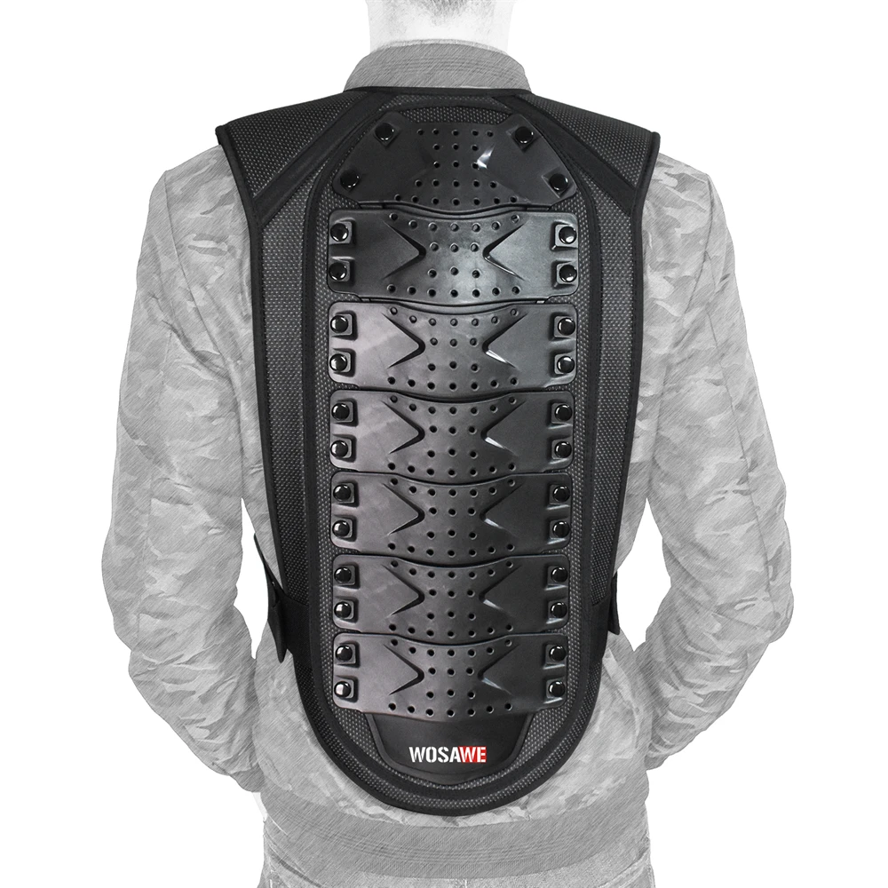 WOSAWE Adult\'s Motorcycle Vest Back Spine Chest Vest MTB Motocross Racing Body Vest Motorbike Jacket Equipment