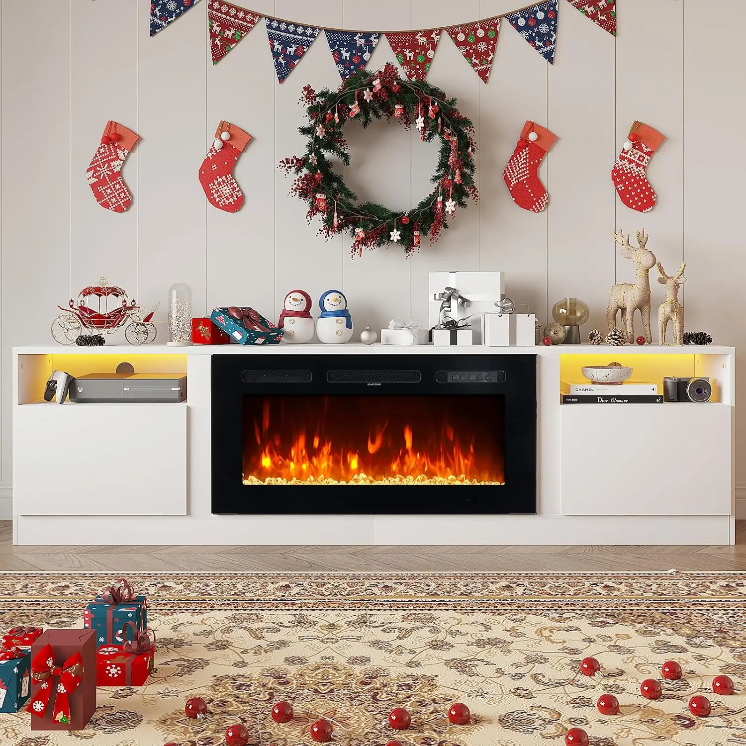 Electric Fireplace TV Stand 36