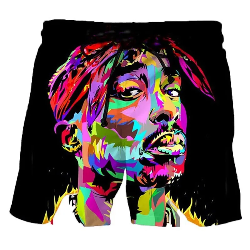 

New 3D Print Causal Clothing Legend Rapper Tupac 2Pac Fashion Men Women Shorts Plus Size S-7XL Streetwear Pants