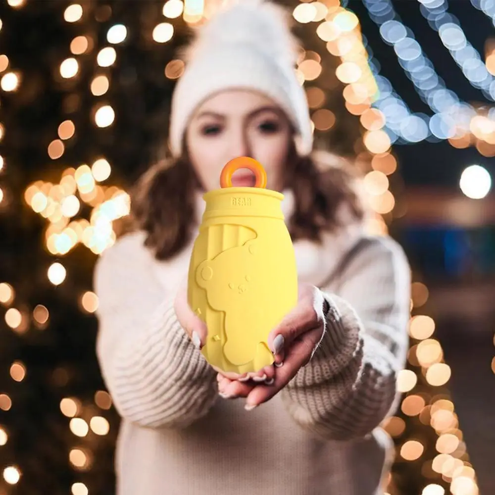 Hot Water Bottle Mini Silicone Water Refillable Compress Bag With Cover For Girls Portable Cold/Hot Compress To Cool/Warm Hands