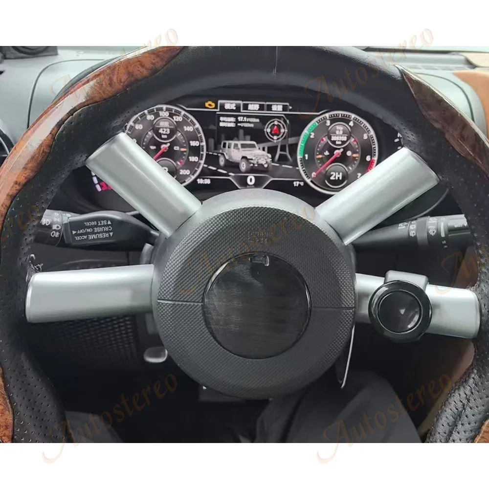 New Digital Cluster Odometer Screen For Jeep wrangler 2007-2011 LCD Virtual Cockpit Car Multimedia Player Dashboard Speed Meter