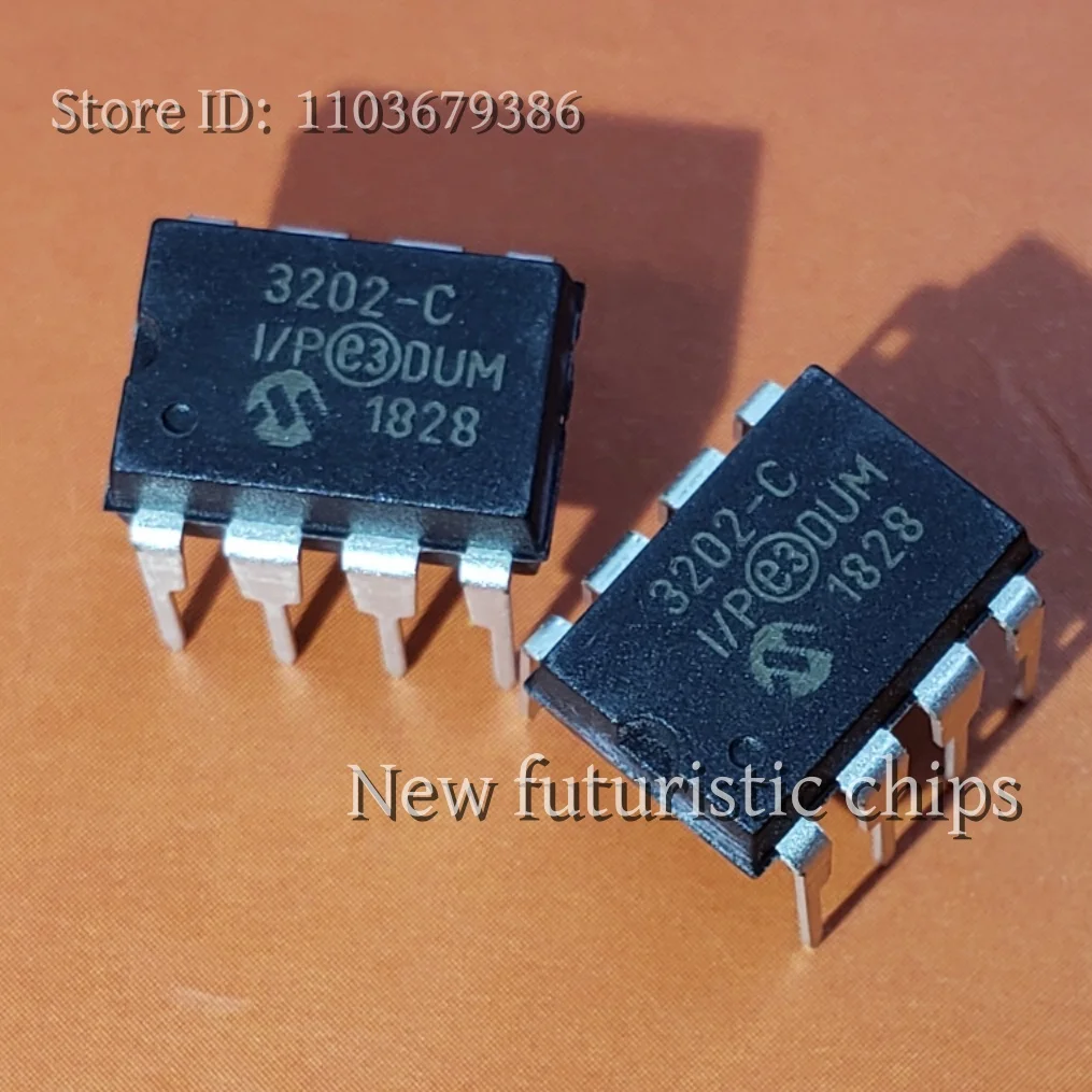 

5-100PCS MCP3202-CI/P MCP3202 DIP8 New Original Analogue to Digital Converter