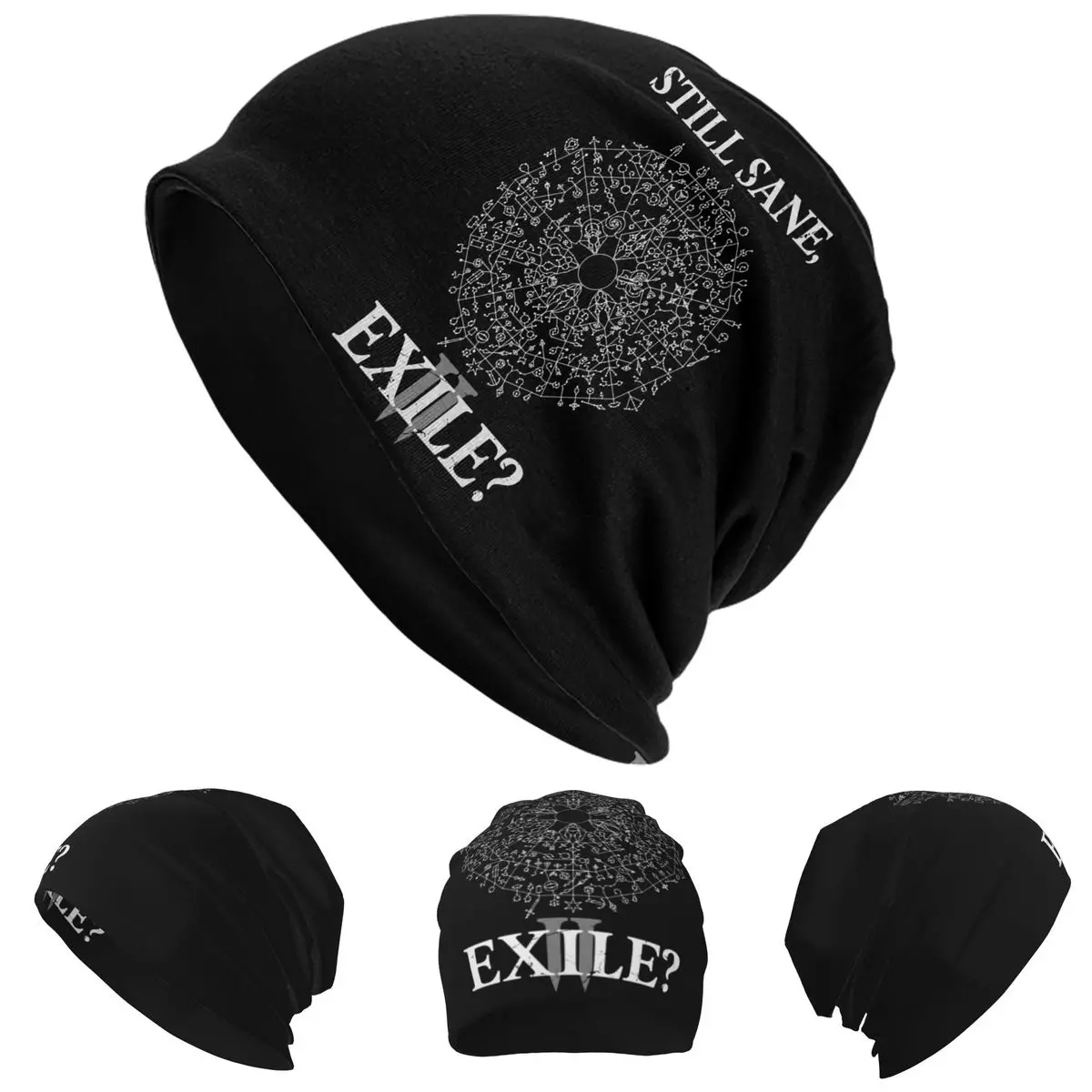 

Path Of Exile 2 Still Sane Exile Skullies Beanies Hats Warm Autumn Winter Outdoor Cap Knitted Bonnet Caps for Unisex Adult