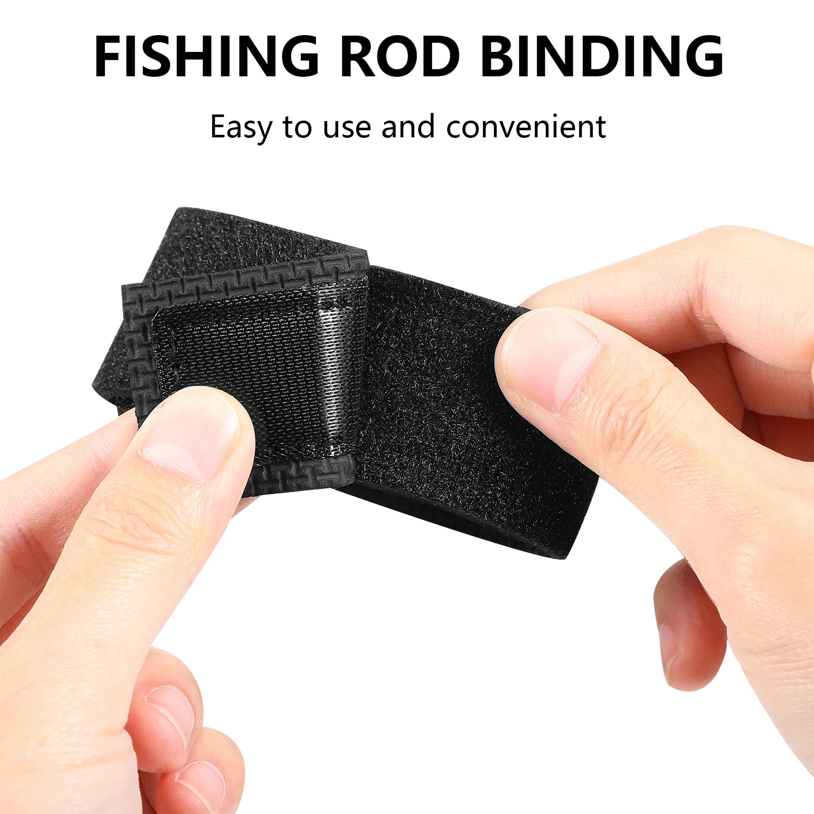 

2 Fishing Rod Straps Pole Protectors Elastic Diving Material Waterproof Thickened Adjustable Outdoor Accessories Gloves Holder