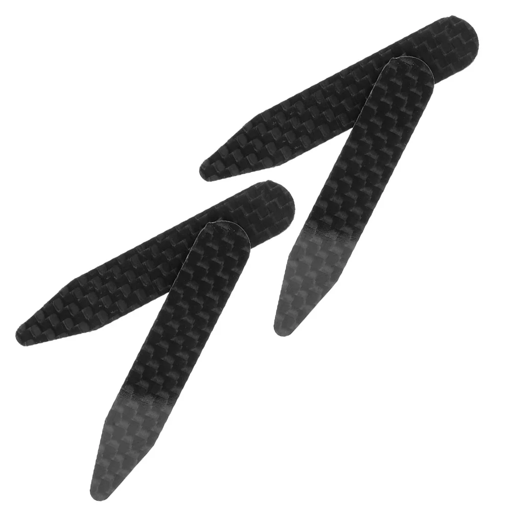2Pairs Shirt Collar Inserts Men Carbon Fiber Long Lasting Versatile Design Spread Point Button Down Collars Collar Stay