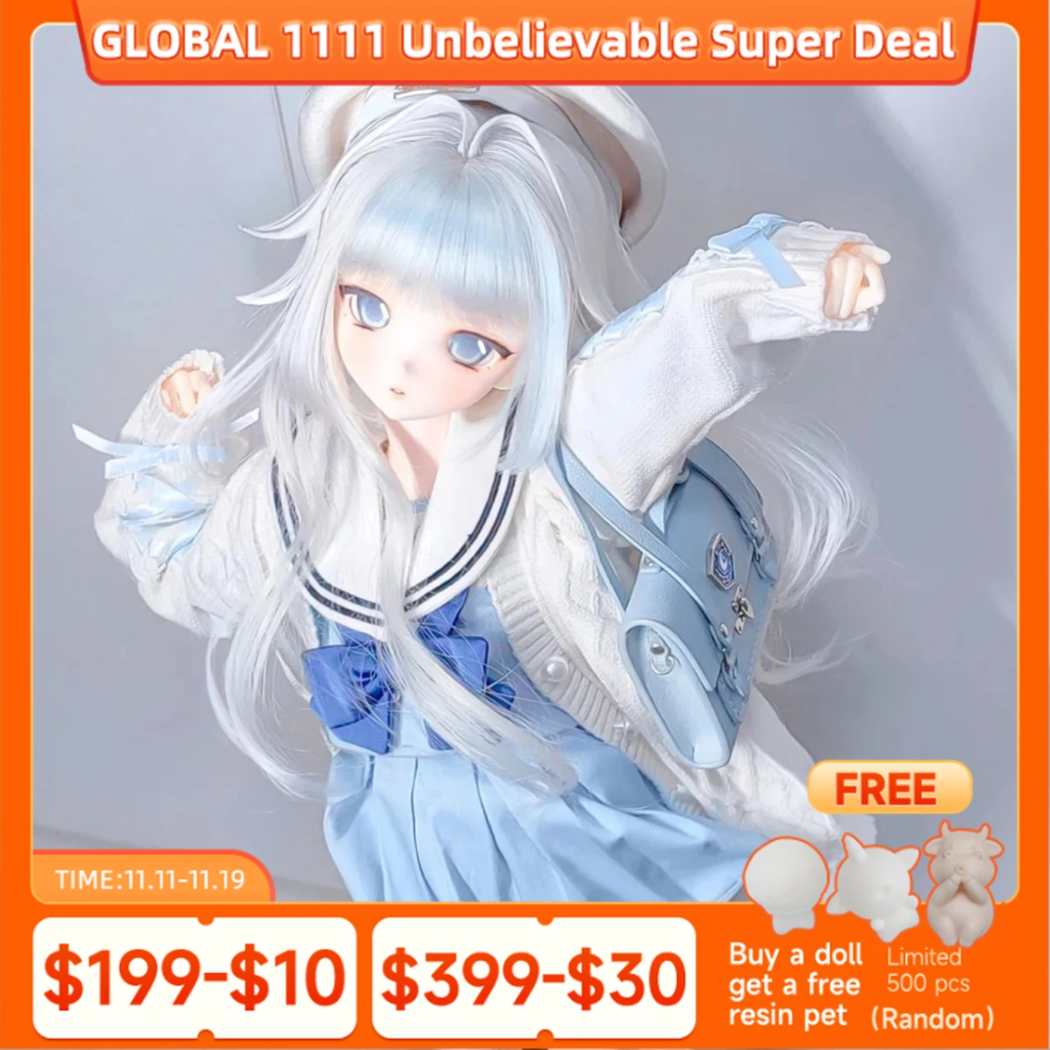 

Кукла Bjd 1/3 KKS LILI SD, двумерная голова в стиле аниме, эльфийские художественные игрушки для женщин, фигурка без ткани, фигурка из смолы