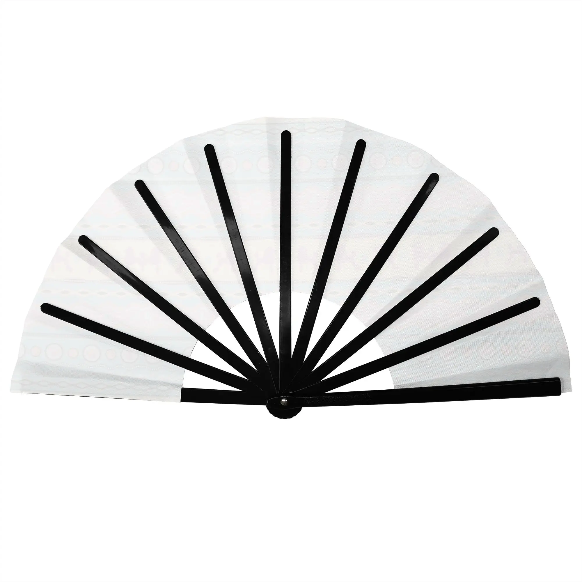 Customized Pet Dog Poodle Love Portable Pocket Fan Outdoor  Polyester Folding Fan Chinese Dance Handheld Cooling Fans