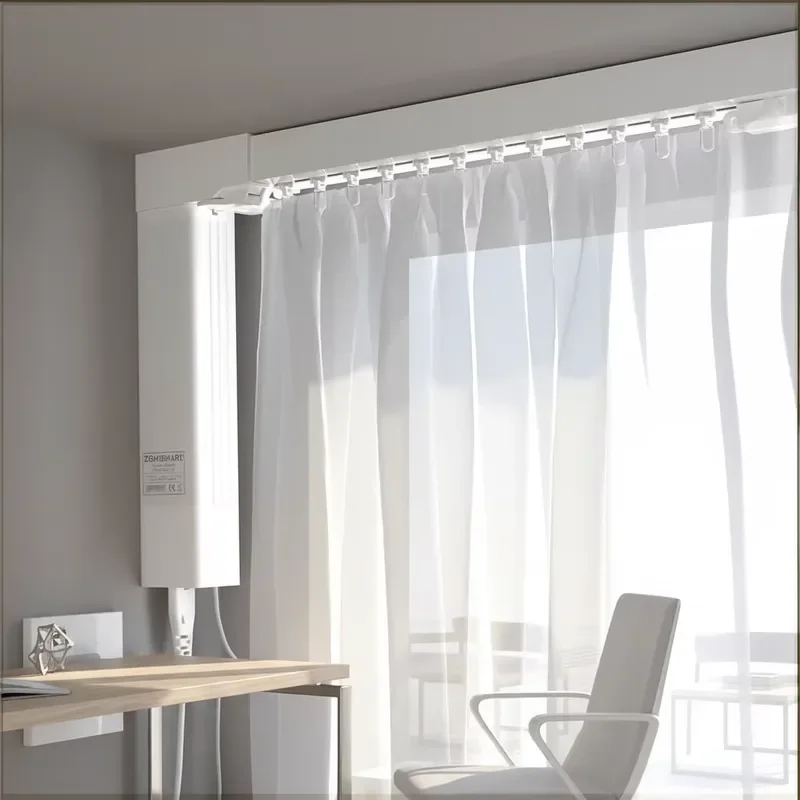 Tuya Zigbee Smart Electric Curtain Track Aluminum Alloy Motorized Rail System Automatic Opener Compatible with Alexa Google