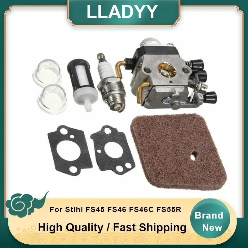 

Carburetor Spark Air Filter Washer Bulb Kit For Stihl FS45 FS46 FS46C FS55R