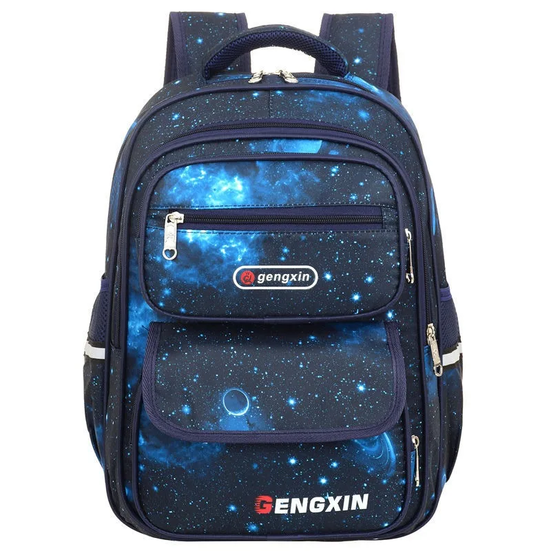 

Primary School Student Schoolbag Grade One to Six Boy Burden Reduction Spine Protection Ultra Light Boy Large Capacity Backpack