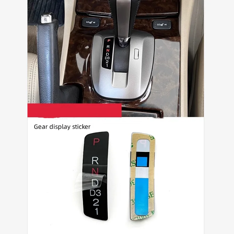 AZ-For Honda 8th generation Accord  2008-2013  Gear Display Sticker  Shift Panel  Letter  Digital Stickers  1PCS
