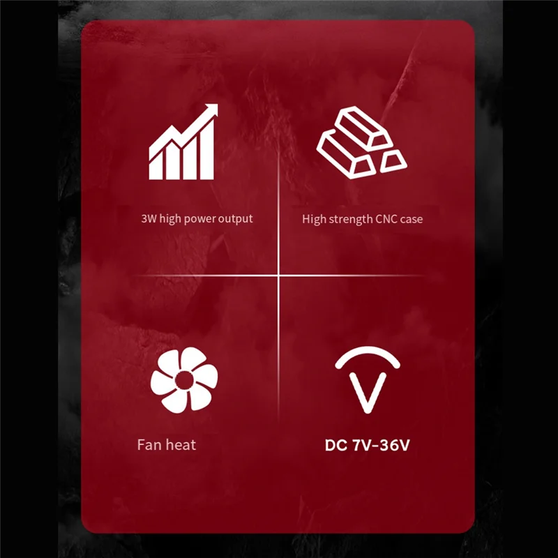 High Quality-5.8G 3W VTX High Power 48CH FPV Video Transmitter Support 2-8S For Long Range FPV Drone RC Model Parts