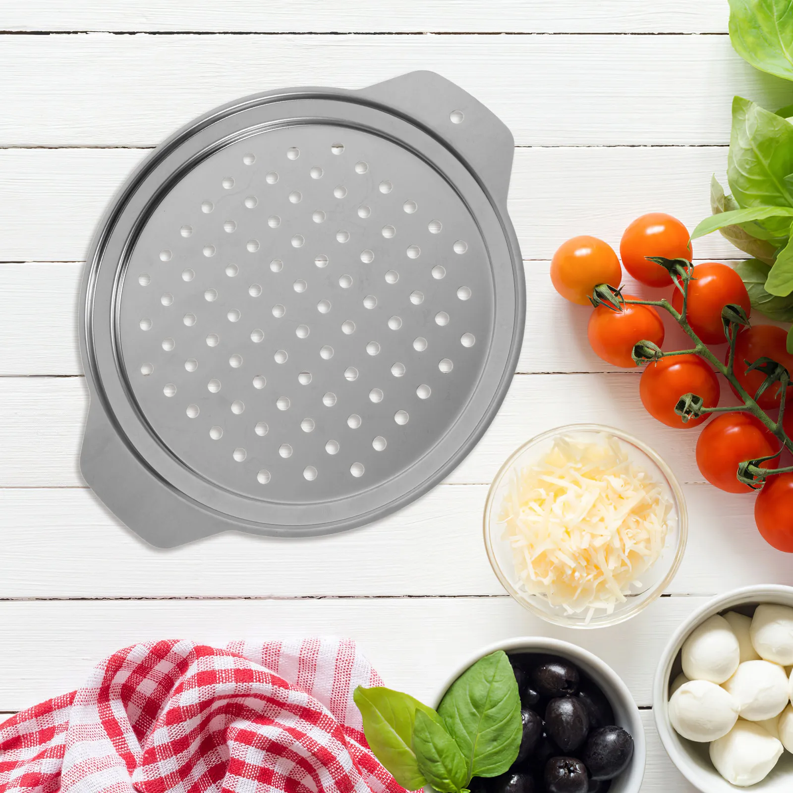 Stainless Steel Spaetzle Maker Double Handles Heat-Insulated Steaming Rack Noodle Cutter for Homemade German Spaetzle Pasta