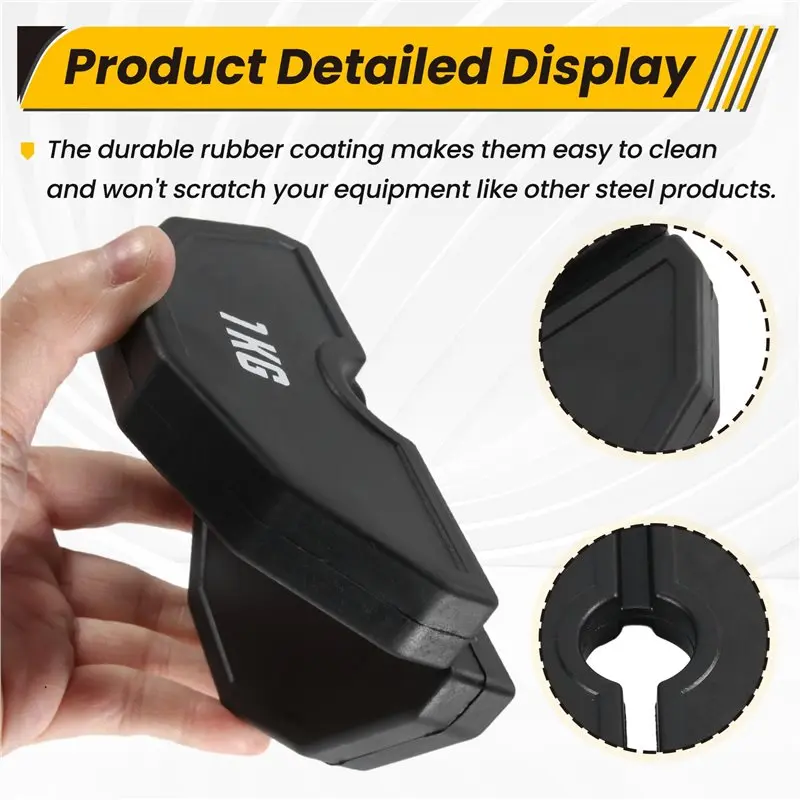 A89E-Gym Micro Plates Dumbbell Fractional Weight Plate Rubber Fractional Weight Plates Add-Onchange 1Kg