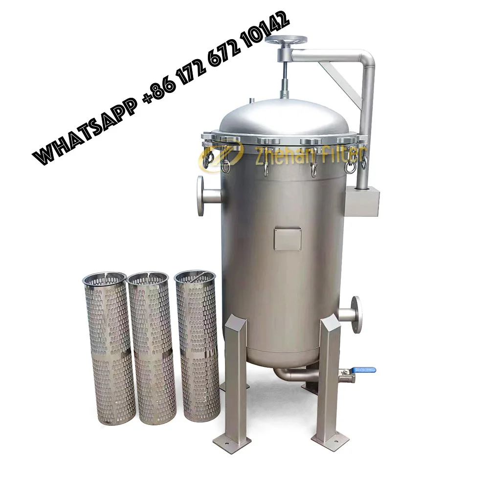 Best sellerTop-Ins 20 Inch Food-Grade Stainless Steel Bag Filter Housing 304 316 Metal 0.1 Micron Bag Filters for New Filtration