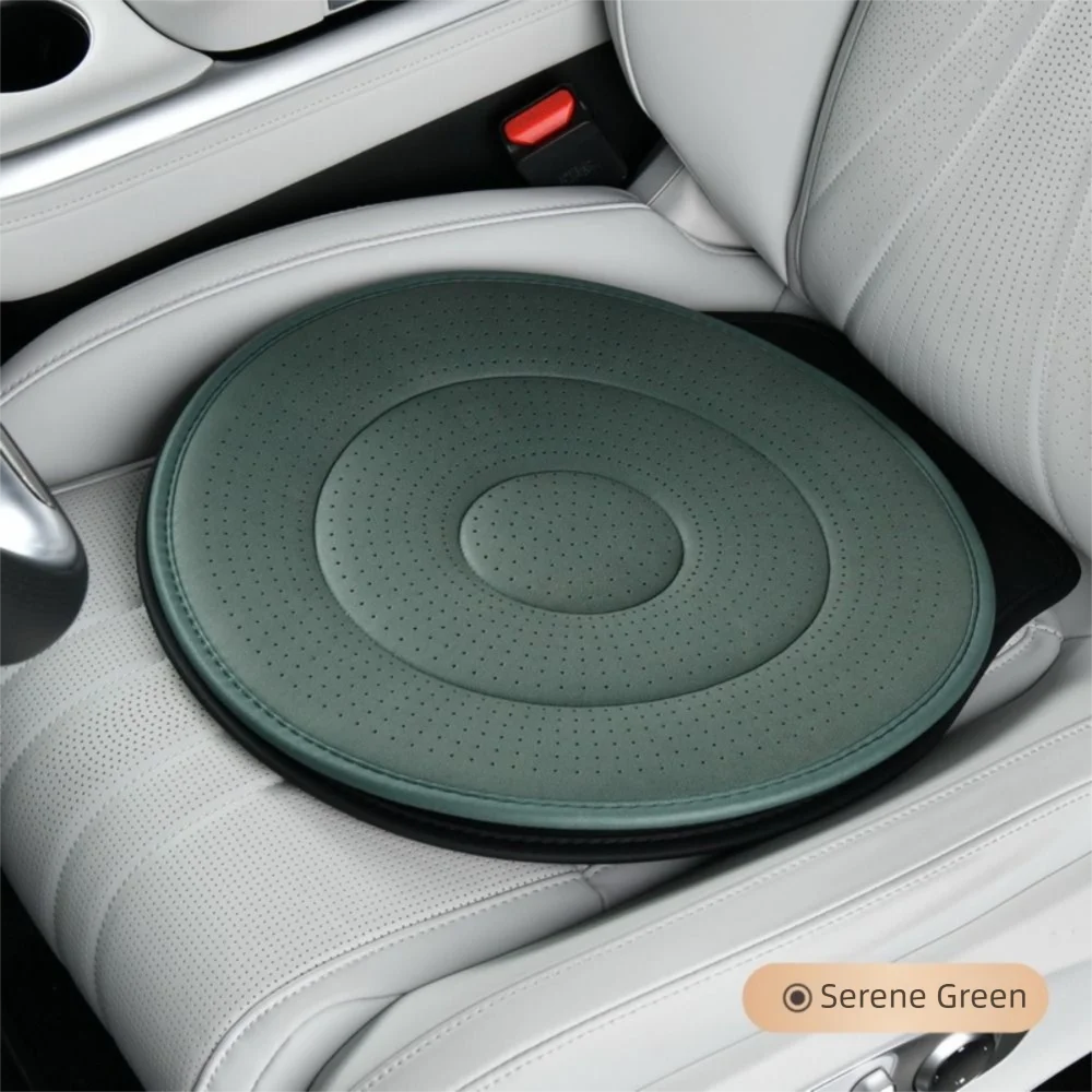 360 Degree Rotating Rotating Car Seat Cushion Multifunctional Sponge Punching Design Transfer Disc Anti-Slip Mat Chair Support